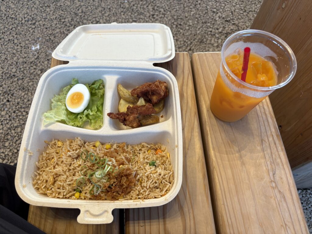 Nasi Goreng and Mango juice
