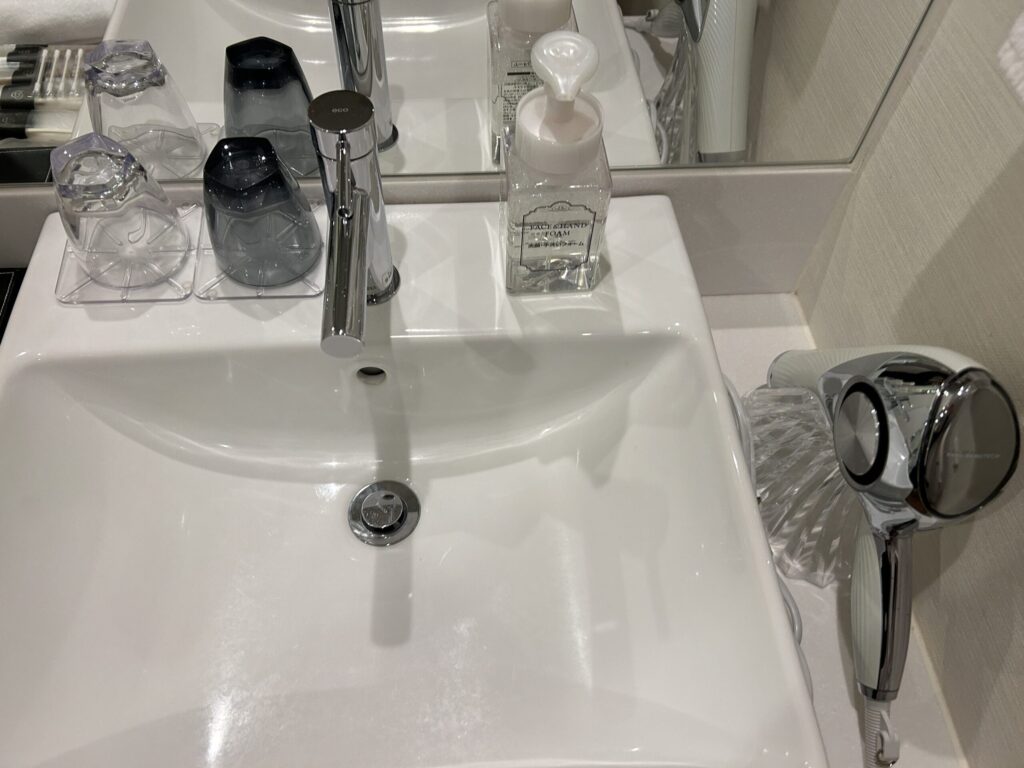 Washroom sink area at Daiwa Roynet Hotel Nishi-Shinjuku Premier