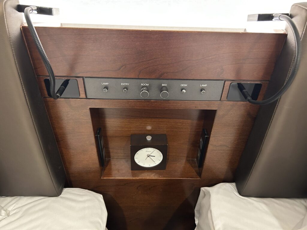 Bedside power outlets at Daiwa Roynet Hotel Nishi-Shinjuku Premier