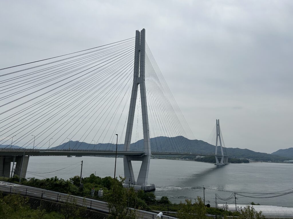 Tatara Bridge on the Shimanami Kaido connecting Ikuchijima and Omishima