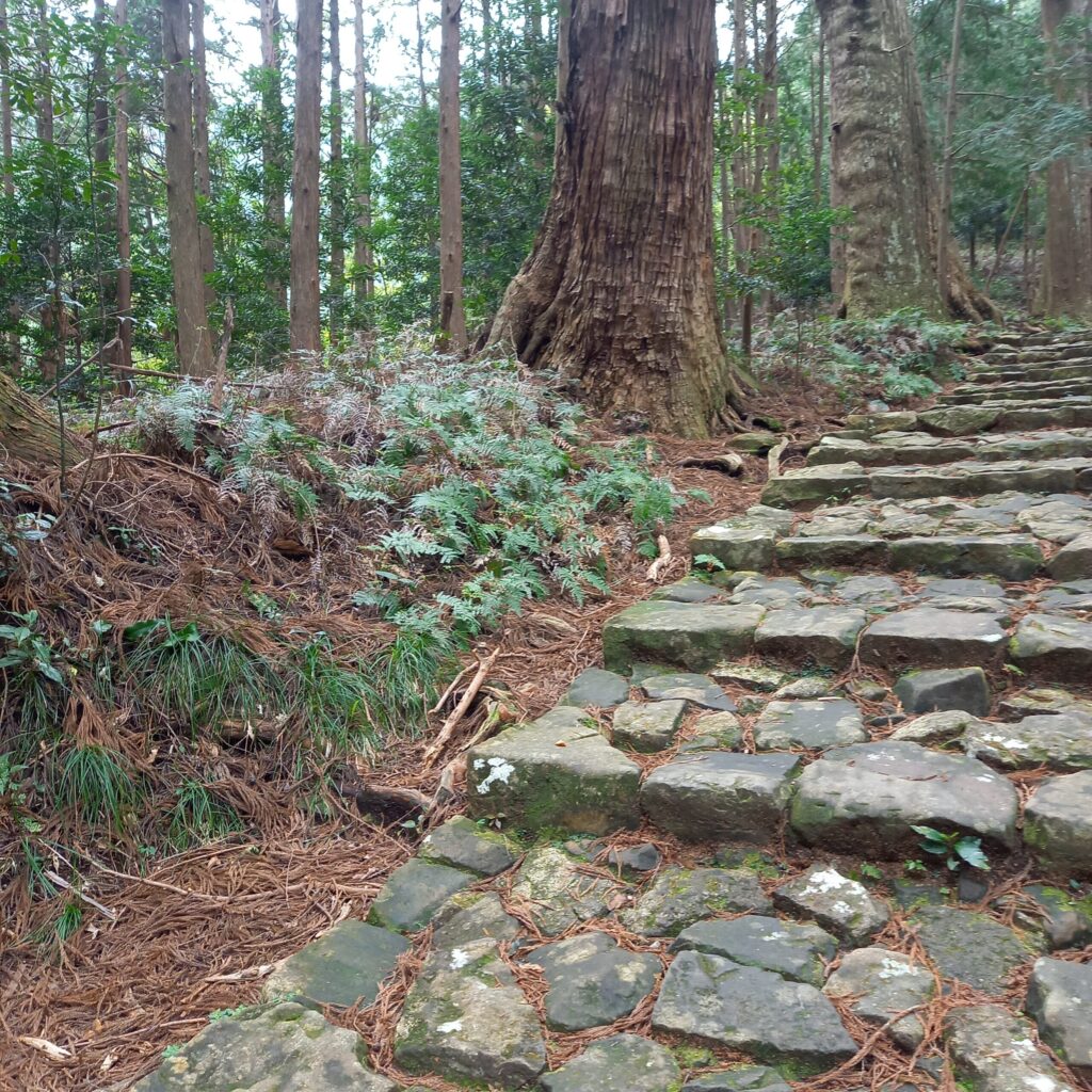 The cobblestone streets of Daimonzaka