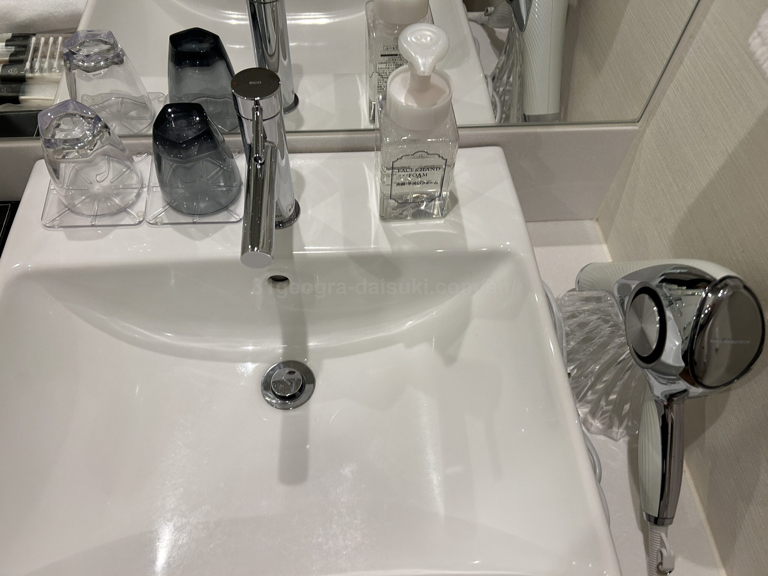 Washroom sink area at Daiwa Roynet Hotel Nishi-Shinjuku Premier