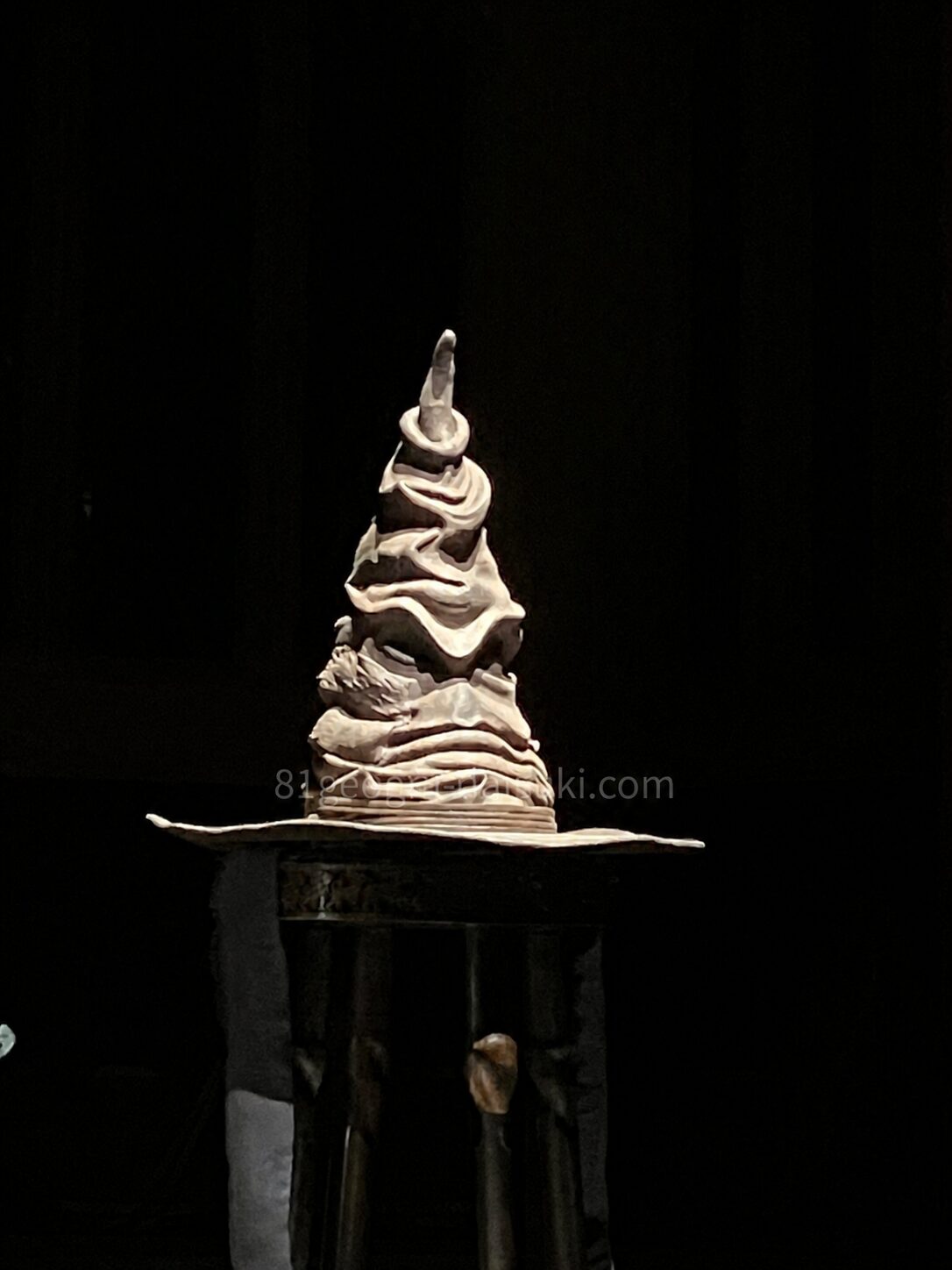 The Sorting Hat displayed in the Great Hall at Warner Bros. Studio Tour Tokyo