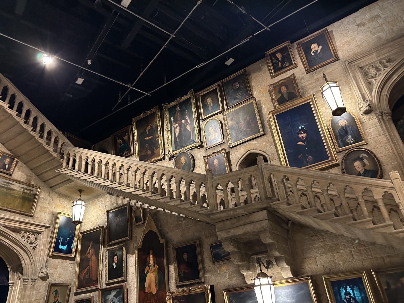 Moving staircase display at Warner Bros. Studio Tour Tokyo
