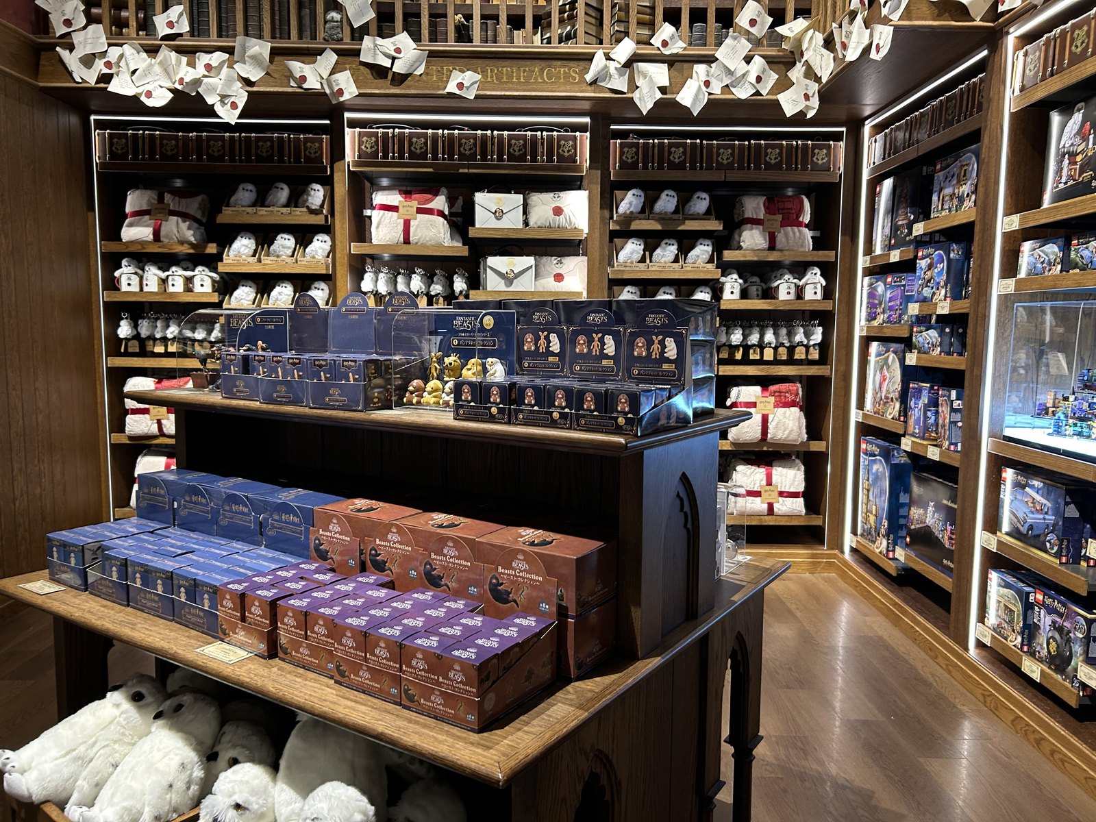 Fantastic Beasts character goods and Harry Potter souvenirs in the Studio Shop