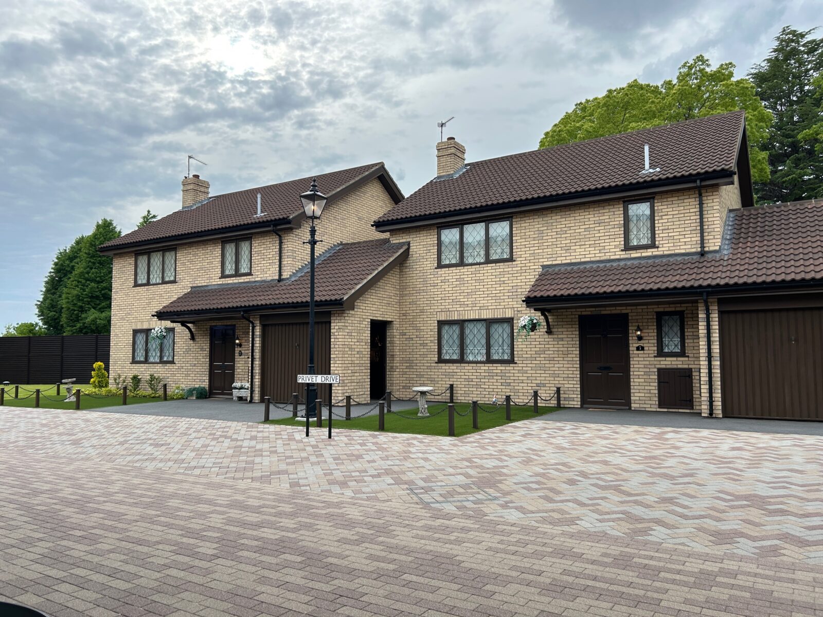 Exterior of the Dursleys’ house at 4 Privet Drive in Studio Tour Tokyo