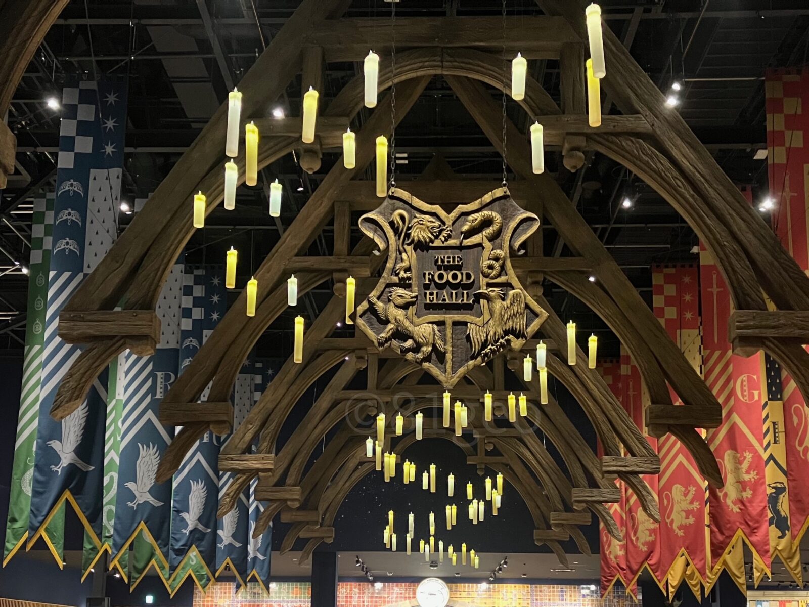 Food Hall inspired by the Hogwarts Great Hall at Warner Bros. Studio Tour Tokyo
