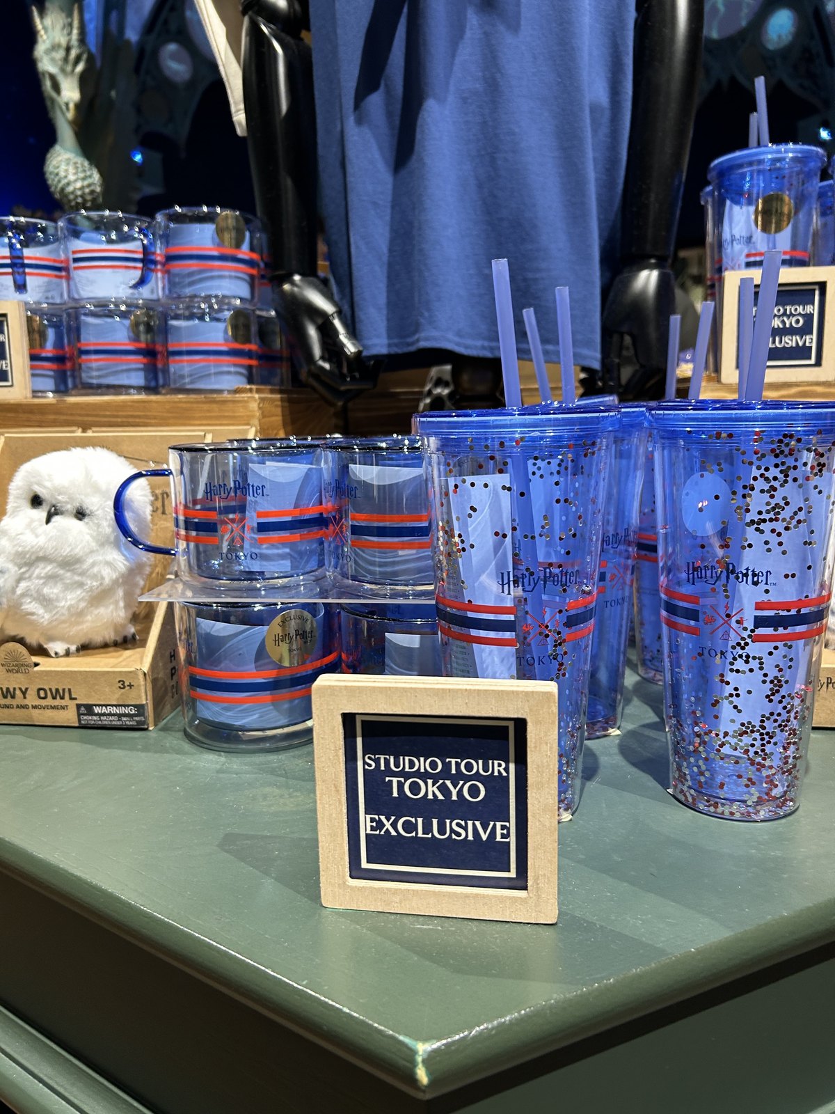 Tokyo-exclusive blue Harry Potter mugs and tumblers