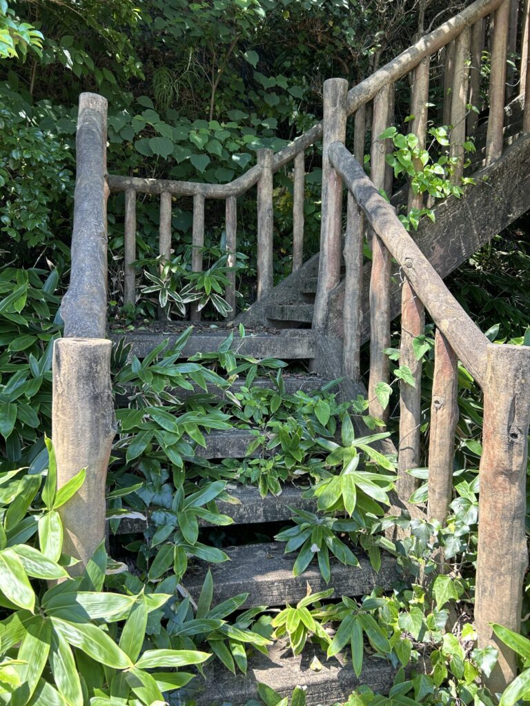 Entrance steps to Hazako Small Park observation area